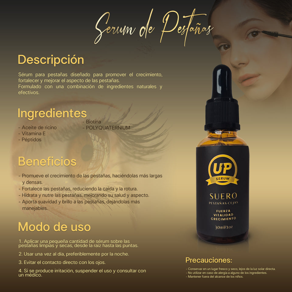 SERUM UP - Suero para el crecimiento de pestañas y cejas