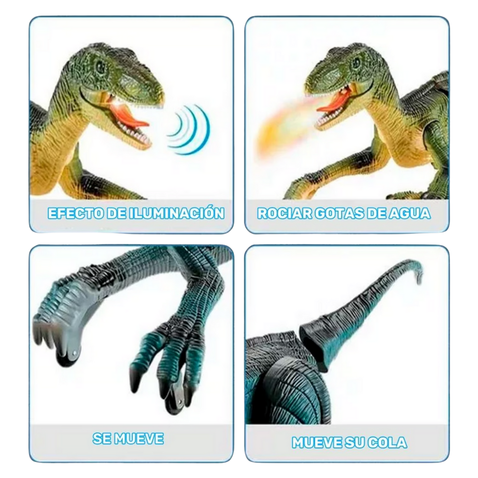 ✨VELOCIRAPTOR CON CONTROL REMOTO🦖