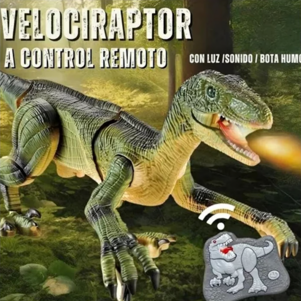✨VELOCIRAPTOR CON CONTROL REMOTO🦖