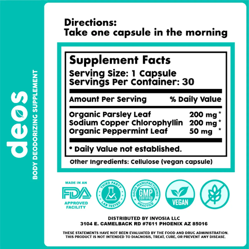 DEOS - Desodorante natural interno